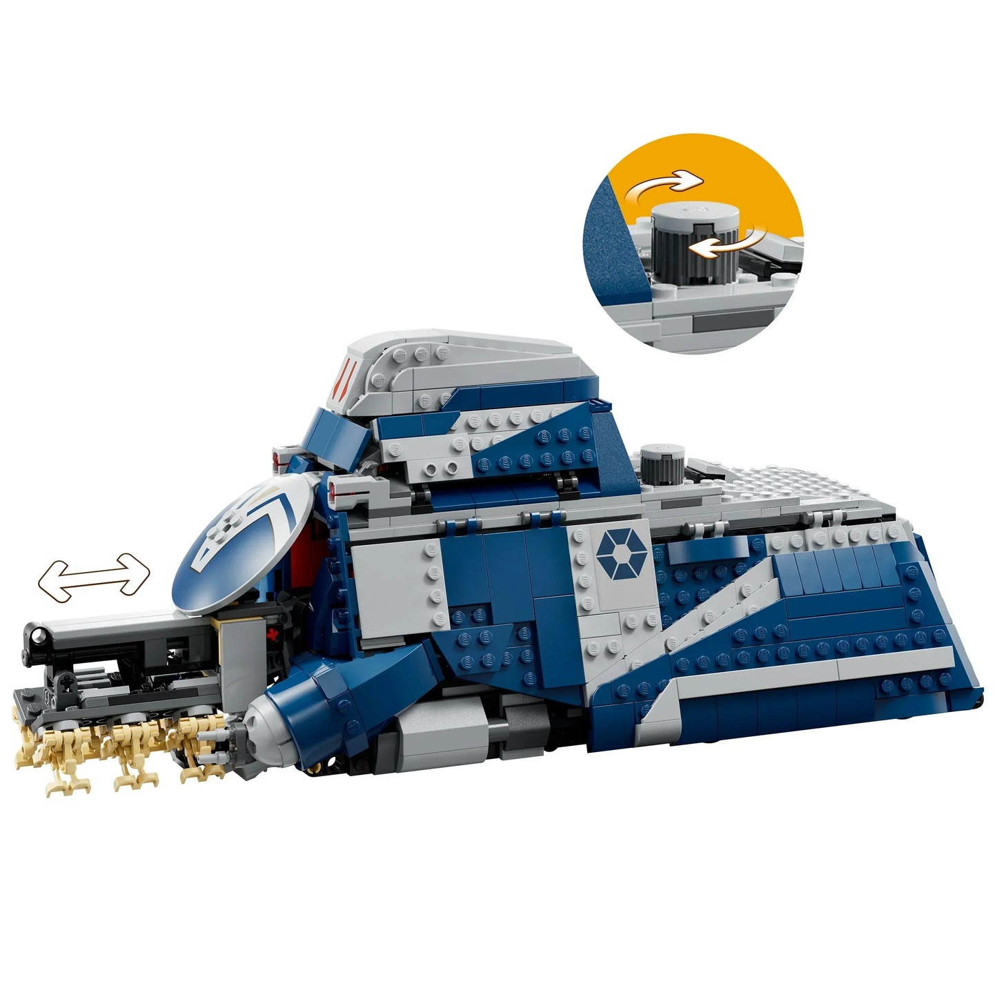 Battle of jungle planet Separatist Tank - 75435