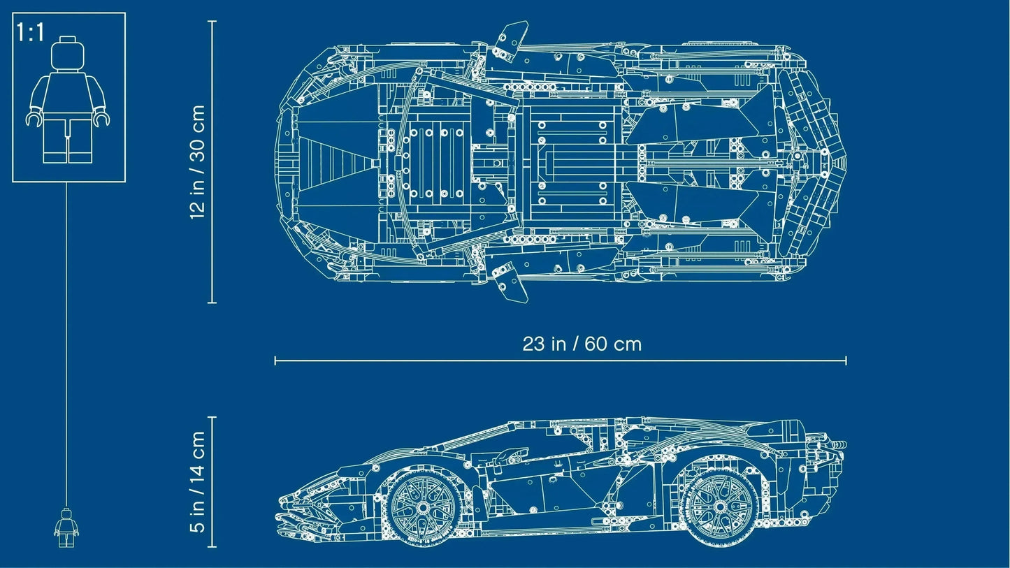 42115 Technic V12 Supercar Building Set